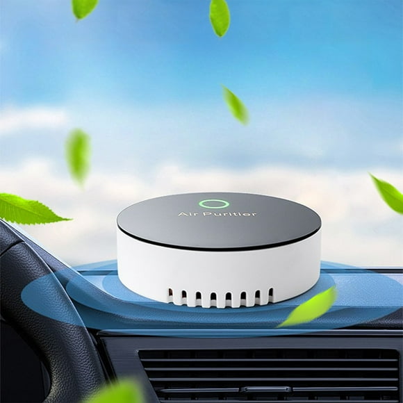 Fiudx Mini Purificador de Aire para Coche, con Alimentación Usb, Silencioso de 360°, Aromaterapia de Escritorio, Diseño Compacto, Ideal para Casa, Oficina, Dormitorio, Cocina, Tamaño 8,5 X 8,5 X 2,2