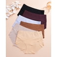 thumbnail image 6 of FINETOO Tummy Control Underwear Shapewear for Women Seamless High Waisted Panties Plus Size Control Briefs S-3XL, 6 of 6