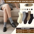 thumbnail image 6 of Loritta Secret 18 Pack Womens Mid Crew Socks Casual Ankle High Running Athletic Socks for Women,Size 6-8, 6 of 6