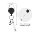 thumbnail image 4 of Tebru 60cm Nylon Wire Rope Retractable Key Ring Keychain Recoil Keyring for Outdoor Use, Keychain, Keyring, 4 of 8