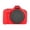Red, variant on Litchi Texture Soft Silicone Protective Case For Canon EOS R100