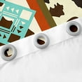 thumbnail image 5 of Cowhide Blackout Curtains Western Curtains,Brown Highland Cow Print Curtains & Drapes Exotic Aztec Diamond Farm Animals Bull Cattle Skin Room Decor Cowboys Gifts for Women, 5 of 6