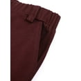thumbnail image 5 of vastwit Kids Boys School Uniform Straight-Fit Flat-Front Dress Pants Burgundy 16, 5 of 7