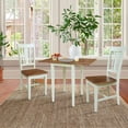 thumbnail image 2 of Small Dual Drop Leaf Table With 2 Chairs   3 Piece Dining Set   Multi Color, 2 of 6