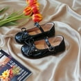 thumbnail image 2 of Toddler Girl Dress Shoes Bow Knot Mary Jane Flat Shoes Little Girl Wedding Party School Church Shoes, 2 of 6
