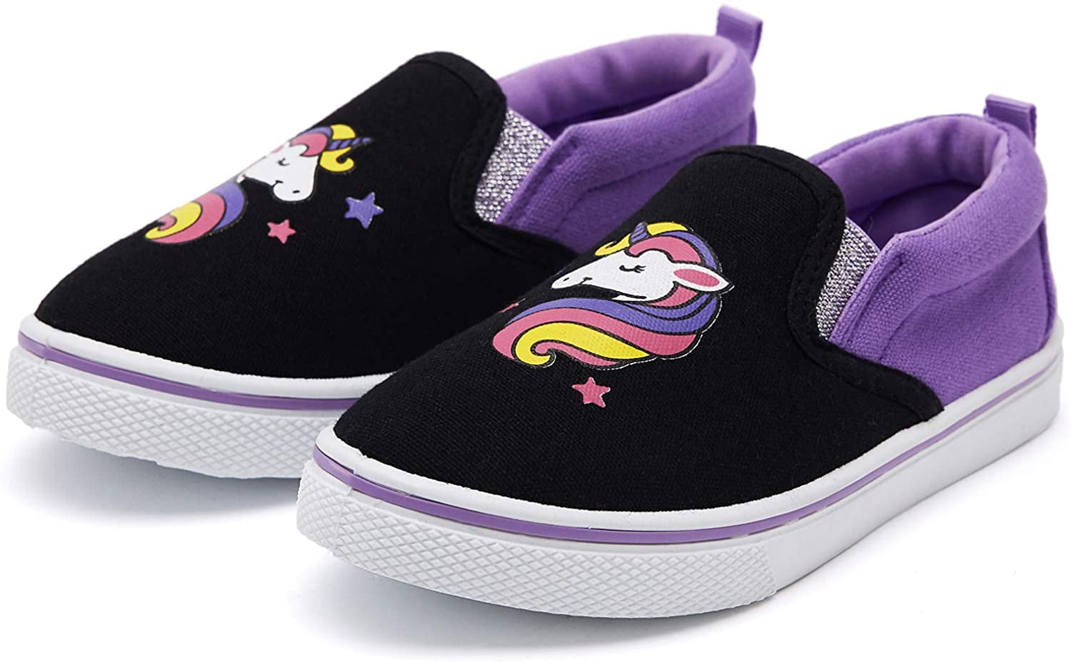 K KomForme Kid Black Unicorn Canvas Shoes Size 6 1 UK Ubuy