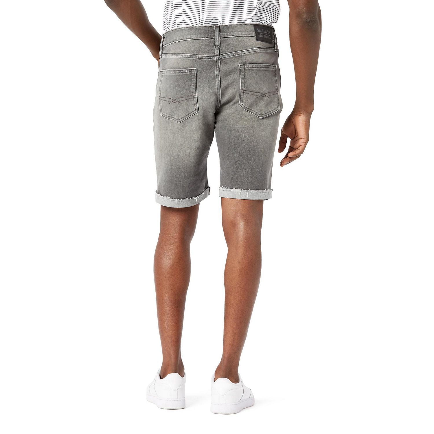 Levi Strauss Signature Men's Slim Fit Cuffed Shorts