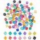 thumbnail image 1 of 56 dijes de dados de resina en 14 colores, con agujeros y ojales. Ideales para pulseras, collares y aretes., 1 of 7
