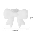 thumbnail image 2 of 2pcs Silicone Bow Headphone Accessory, Cute Earphone Decor Clip Attachment, Coquettish Headphone Bow Decoration, Universal Earphone Accessory Set, Stylish Headphone Decor Piece, 2.3*1.1in, White, 2 of 5