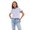 thumbnail image 2 of Camisetas de Corta Extragrandes para Mujer, Cuello Redondo, Holgadas, para Hacer Ejercicio, Informales, de Verano, de Algodón, Color , Talla XXL, 2 of 9