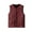 Wine, variant on Womens Plus Size Fleece Vest Sleeveless Lightweight Soft Sherpa Buttons Front Gilet Casual Fall Winter Warm Comfy Jacket with Pockets