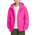 thumbnail image 2 of Mrmaere Men's Hooded Zip-Up Jacket Multi-Color Option Casual Warm Outerwear for Daily & Outdoor Wear Hot Pink XXXL, 2 of 6