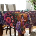 thumbnail image 3 of BZSMCE Square Tablecloth Skeleton Dancer Pattern Pattern Tableclothes, 3 of 9