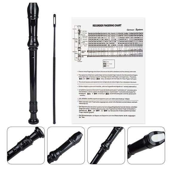 HOOWIFFY 8hole Key Recorder Durable Wind Instrument With Cleaning Guide For Beginners And Music Education Music Lovers