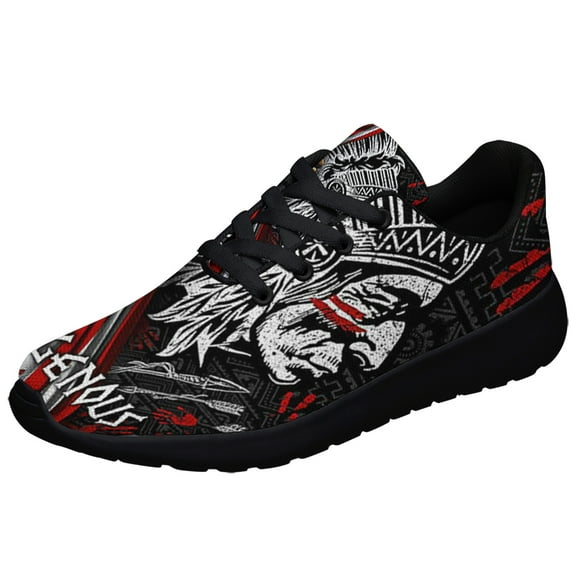 Indigenous Native American flag Shoes Sneakers Black Size 3.5