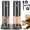 Gray, variant on GOLDLEMON Electric Salt and Pepper Grinder Set with Storage Base, Type-C Rechargeable Automatic Pepper Mill, 6 Adjustable Coarseness, LED Light, 2-Pack (Gilded Gray)