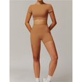 thumbnail image 2 of Conjuntos de entrenamiento for mujer, 2 piezas, sujetador deportivo, camiseta sin mangas, polainas de cintura alta, gimnasio, Yoga, ropa activa, Top de entrenamiento for mujer, 2 of 7