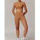 thumbnail image 2 of Conjuntos de entrenamiento for mujer, 2 piezas, sujetador deportivo, camiseta sin mangas, polainas de cintura alta, gimnasio, Yoga, ropa activa, Top de entrenamiento for mujer, 2 of 7