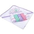 thumbnail image 3 of Juego de toallas y toallitas con capucha para bebés Mommy's Mermaid 6-12 M, 3 of 7