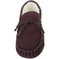 thumbnail image 2 of SNUGRUGS Men's Soft Sole Suede Sheepskin Moccasin Slippers - Dark Brown - US 15, 2 of 7
