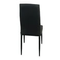 thumbnail image 3 of 4pcs Living Room Chairs PU Leather Art Dining Room Stool Leisure Student Backrest Restaurant Chairs, 3 of 8