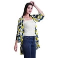 thumbnail image 3 of Moomaya Printed Georgette Shrug Ruffled Back Drop Hem Beach Cover Up For Women, 3 of 5
