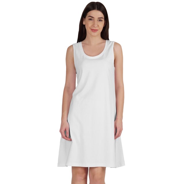 Inkmeso Robe Évasée Sans Manches pour Femmes Longueur Genou Ligne A Été Décontractée