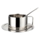 thumbnail image 1 of 3 piezas con platillo cuchara de acero inoxidable bebidas café juego de tazas de café de doble pared, 1 of 4