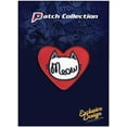 thumbnail image 2 of Meow Cat Heart Embroidered Iron On Patch, 2 of 2