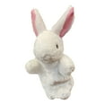 thumbnail image 2 of Bunny Hand Puppets Rabbit Plush Animals Toys for All Imaginative Pretend Play Storytelling (White,10 Inch), 2 of 6
