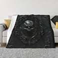 thumbnail image 1 of Fotbe Ornate Dark Skull Book Manta de Franela con Estampado, Manta Ultrasuave para Cama, Sofá, Auto, Hipoalergénica y Antibolitas-80"x60", 1 of 6
