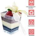 thumbnail image 3 of 60 Pcs Dessert Glasses Plastic 60ML Mini Dessert Cup, 3 of 7