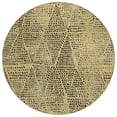 thumbnail image 2 of Addison Rugs Chantille Indoor/Outdoor Transitional Diamond Gold Washable Round Rug, 8' x 8', 2 of 6