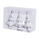 thumbnail image 2 of 3 piezas de adornos colgantes con forma de de Navidad, decoración para de Navidad irrompible, 5 x 8 cm, para decoración de fiestas Plateado, 2 of 8