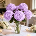thumbnail image 7 of Vibrant Real Touch Artificial Hydrangea Flowers, Lifelike Faux Hydrangea Blooms Stems, DIY Floral Supplies for Home Decor, Wedding Arch, Bridal Bouquet, Party Arrangement & Craft Projects, Purple, 7 of 7