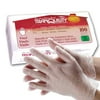 Tranquility 3104 Disposable Vinyl Exam Gloves, Powder-Free, Size Small, Box/100