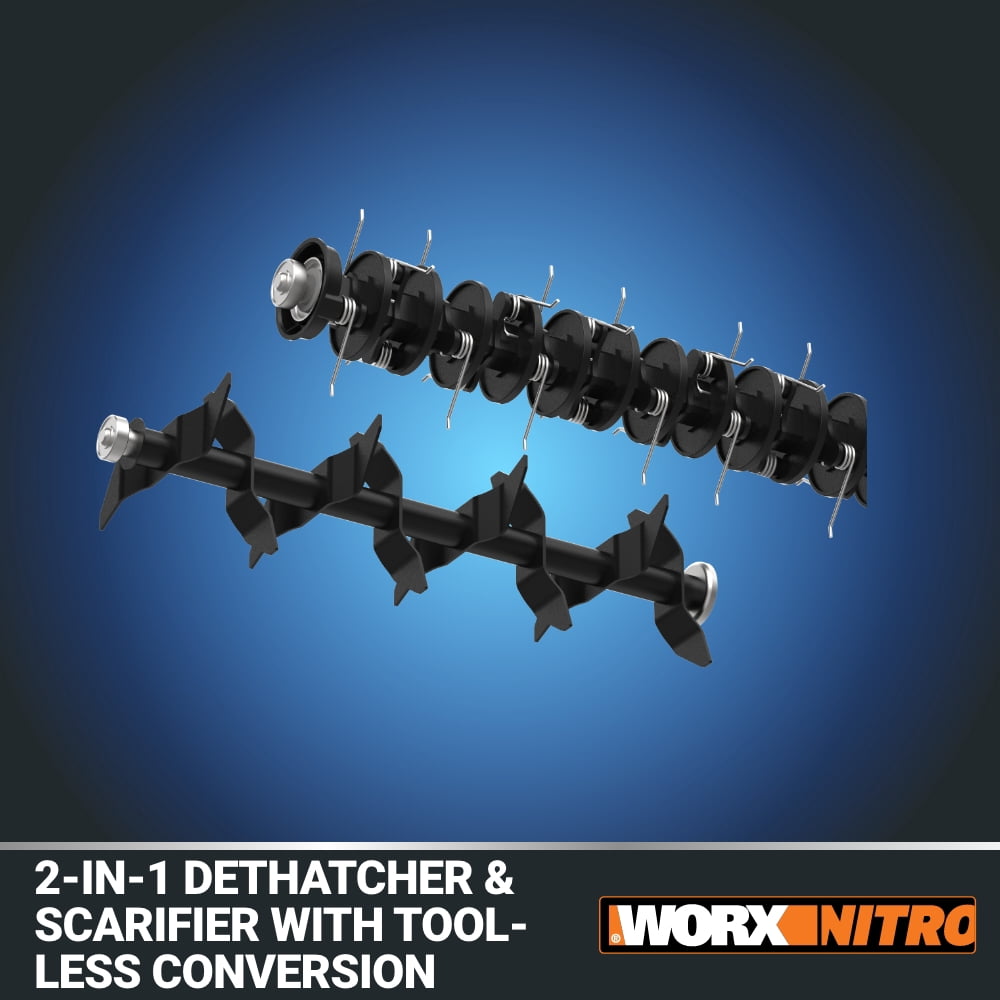 Worx Nitro WG855.9 40V PowerShare Brushless 14” Cordless Dethatcher (Tool Only)