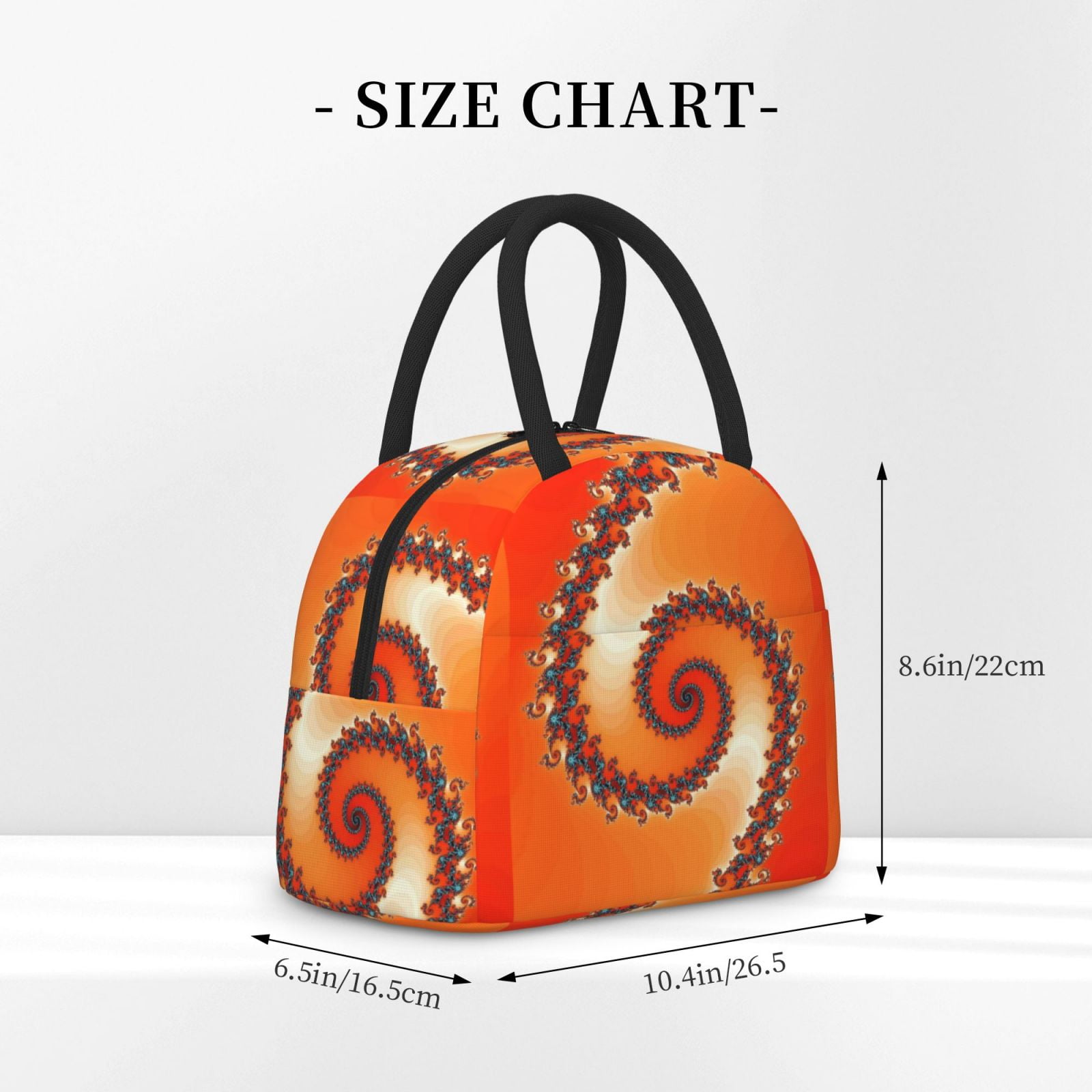 Xecao Orange Rotating Lunch Bag , an insulated, reusable tote bag perfect for adults of all genders, ideal for work, office, picnics and beach trips