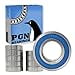 thumbnail image 3 of PGN (10 Pack) 6207-2RS Roulement - Acier Chromé Lubrifié Roulement à Billes Scellé - 35x72x17mm Bearings avec Joint en Caoutchouc et Support à Haut RPM, 3 of 4