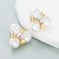 thumbnail image 3 of Sonducket 2 uds pendientes perla Retro Stud accesorios de joyería de boda para mujeres y niñas señoras hermana moda encantadora Ropa, zapatos y accesorios Miscelánea Sonducket AP017607-00, 3 of 6