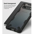 thumbnail image 6 of Ringke Fusion-X Case Compatible with Samsung Galaxy S10, Transparent Hard Back Shockproof Advanced Bumper Cover - Carbonfiber Black, 6 of 7