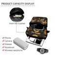 thumbnail image 4 of Chririnla Polyester Over Shoulder Purse Lightweight 2 Layer Cellphone Storage Purse for Shop, Steampunk Bee Sunflower Shoulder Satchel Pouch, 4 of 7