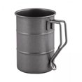 thumbnail image 1 of Tazas para beber,Tazas para beber con asas para hombres Tazas de té,Taza de café de acero inoxidable para exteriores Taza para acampar,Taza de viaje portátil reutilizable para senderismo, 1 of 8