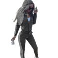 thumbnail image 3 of Womens 2 Pcs Athleisure Sports Wear Tracksuit Hoodie Pants Set, 3 of 5