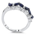 thumbnail image 2 of Pompeii 1 5/8ct Blue Sapphire Marquise & Diamond Ring 14K White Gold (G/H,I1-I2), 2 of 4