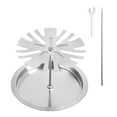thumbnail image 1 of Grill 1 Set Of Chicken Drumstick Racks 15 Slots Stainless Steel Chicken Drumstick Rack For Grilling Chicken Drumstick Rack With Tray For Grilling Accessories Outdoor Portable Barbecue Grill Workforce, 1 of 4