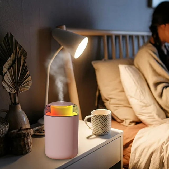 Humidifier For Bedroom 1.2 Liter Top Cool Mist Compact Humidifier For Nursery USB Humidifier With Night Light Auto Shut Off Ultra Silent