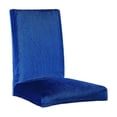 thumbnail image 1 of DOLITY Stretch Short Dining Room Chair Seat Cover Slipcovers Removable Dark Blue, 1 of 9