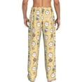 thumbnail image 3 of Uemuo Rabbit And Candy Pattern Men's Wide Leg Palazzo Lounge Pants with Pockets Light Weight Loose Comfy Casual Pajama Pants-XX-Large, 3 of 9