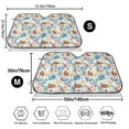 thumbnail image 7 of Lsque Summer Stamp Car Windshield Sun Shade | Accordion Folding Style Auto Shade for Car Truck SUV Van | Blocks UV Rays Sun Visor Protector | Small, 7 of 7